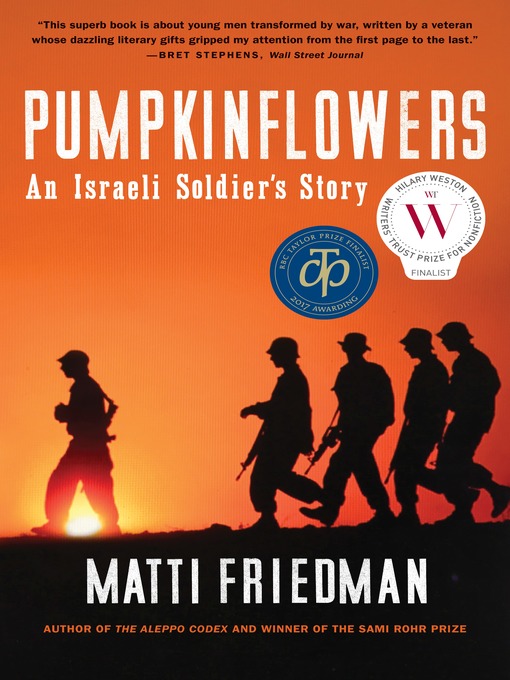 Détails du titre pour Pumpkinflowers par Matti Friedman - Disponible